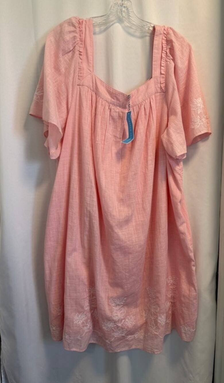 Draper James Pink Flutter Sleeve Night Dress - Plus Size 2X